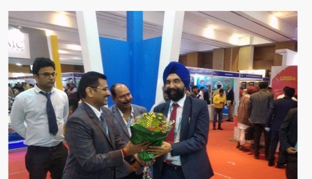 Shri R S Sodhi MD Amul GCMMF visiting ADFPL stall IDA Exhibition Patna 2019