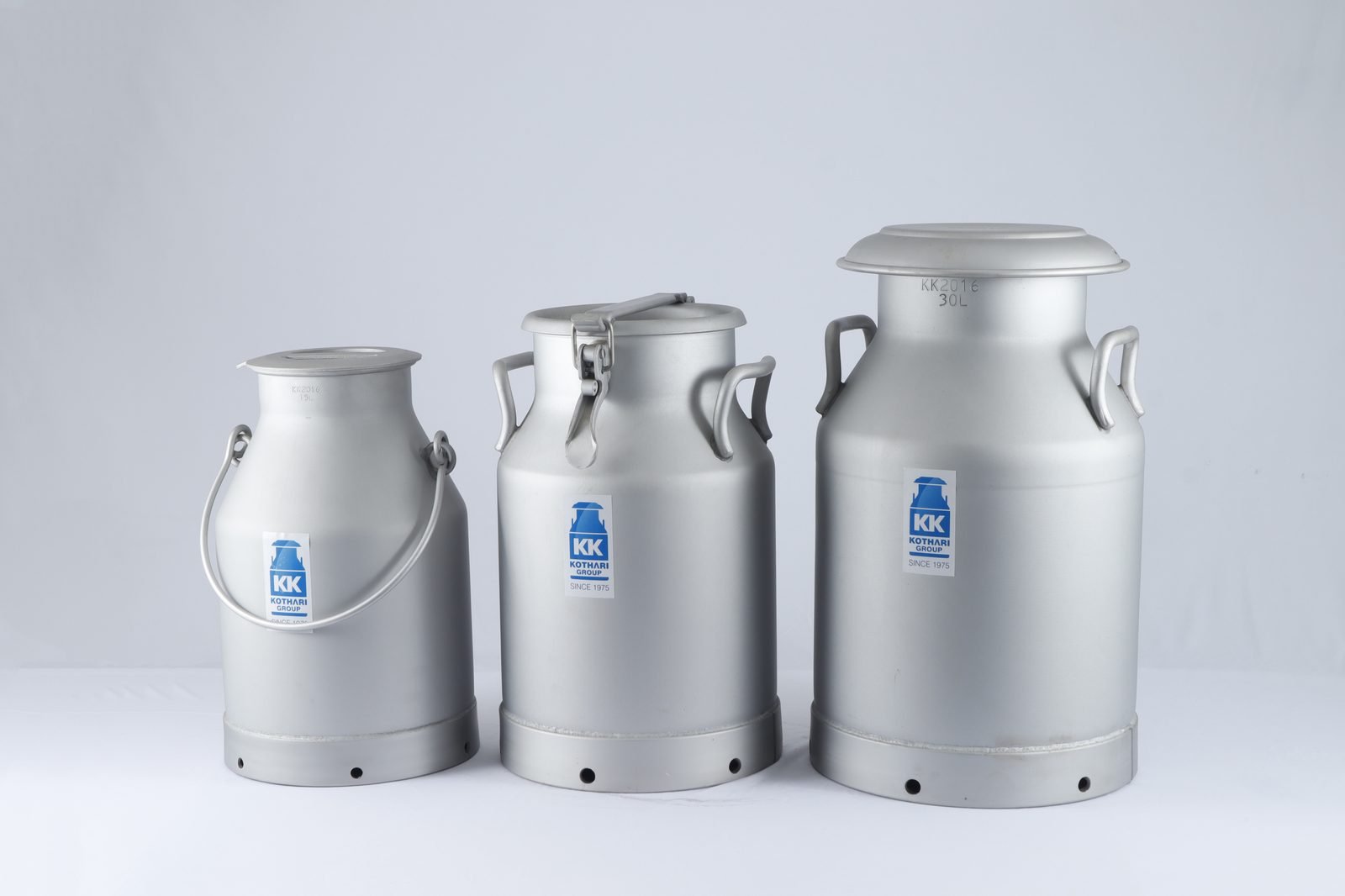 Aluminium Milk Cans — Size Range 1
