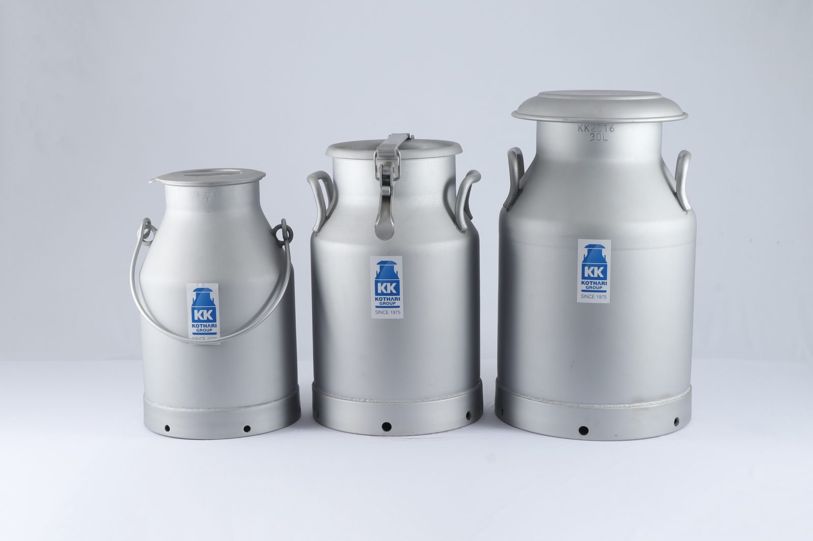 Aluminium Milk Cans — Size Range 2