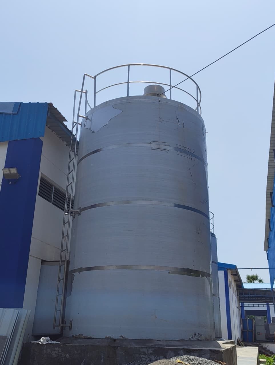 Milk Storage Silo — On-Site Installation